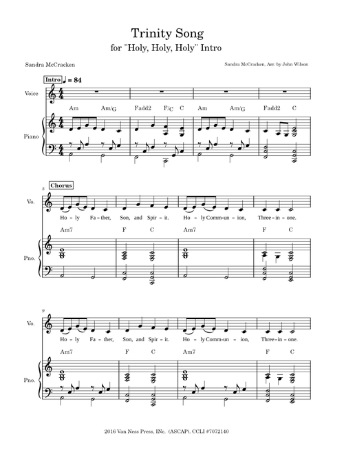 Trinity song – Sandra McCracken Trinity Song – Sandra McCracken