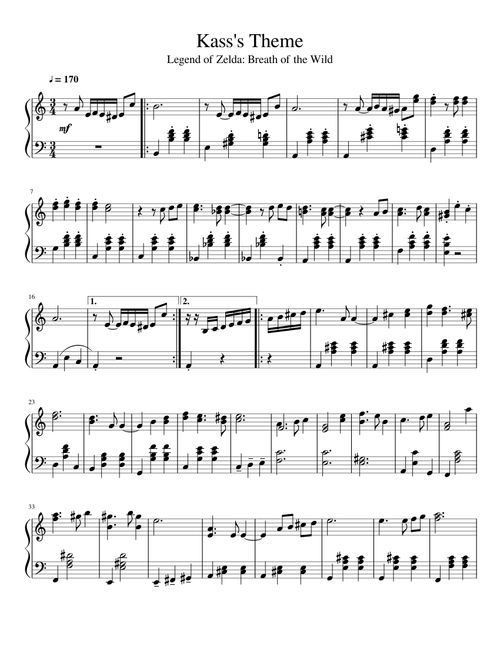 Kass's Theme from Breath of the Wild