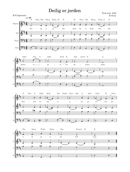 Dejlig er Jorden – Misc tunes