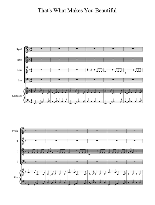 That's What Makes You Beautiful complete first draft