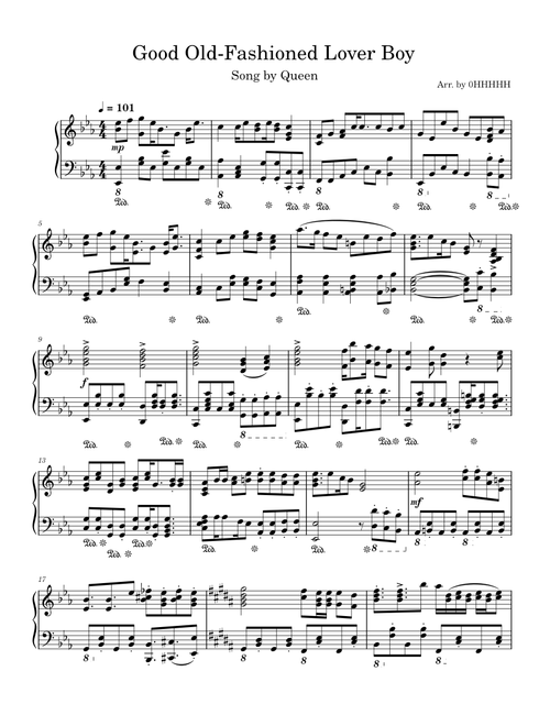 Good old-fashioned lover boy – Queen Good old-fashioned lover boy