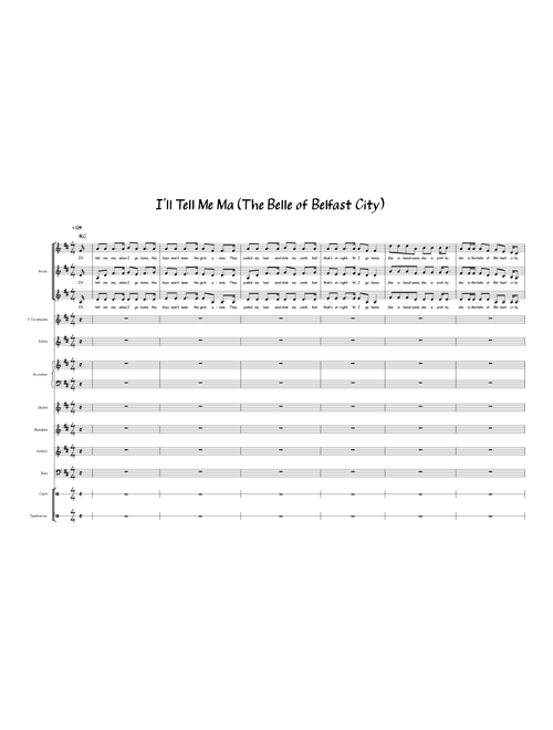 I'll Tell Me Ma (The Belle of Belfast City) - folk band