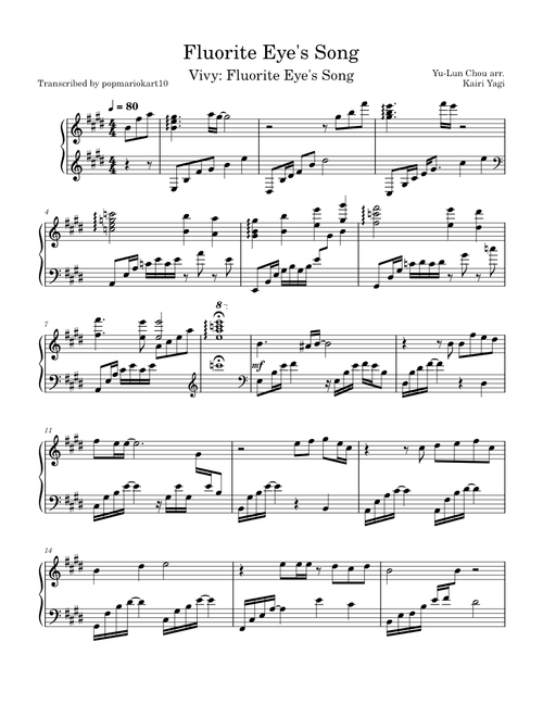 Fluorite Eye's Song - Kairi Yagi