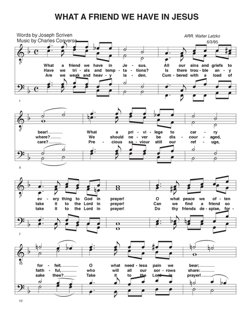 God Is There (with "what A Friend We Have In Jesus") (Arr. Walter Latzko) - Travis Boyd (Choral, TTBB)