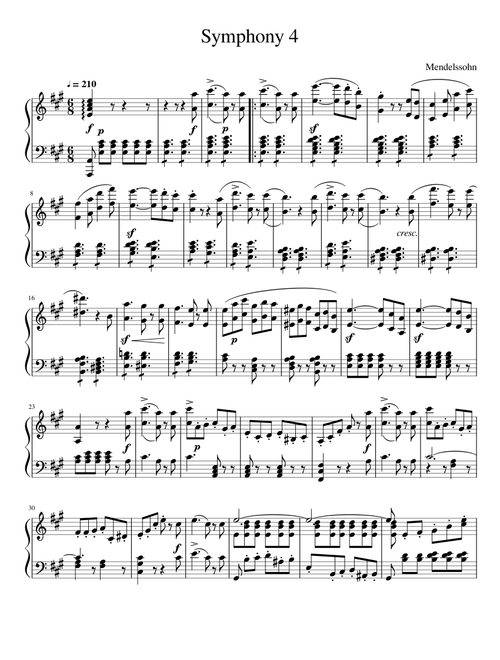 Symphony 4 (Mendelssohn)