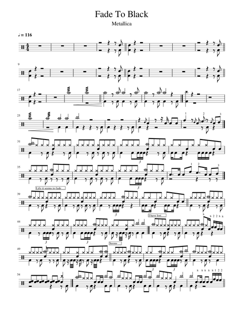 Fade To Black - Metallica