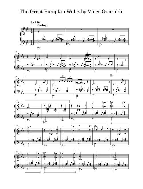 The Great Pumpkin Waltz by Vince Guaraldi