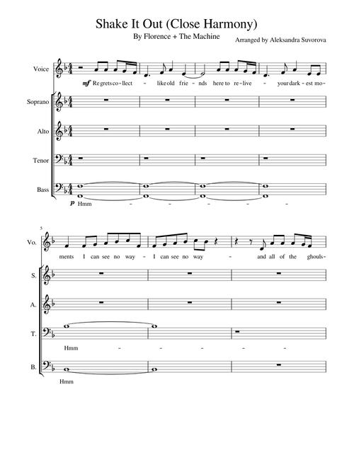 Shake It Out (Close Harmony)