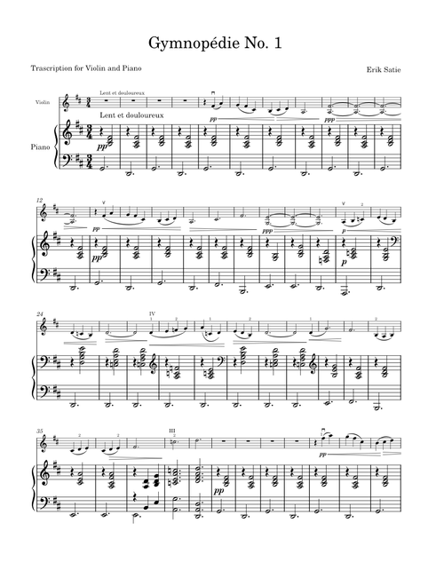 Gymnopédie No.1 – Erik Satie