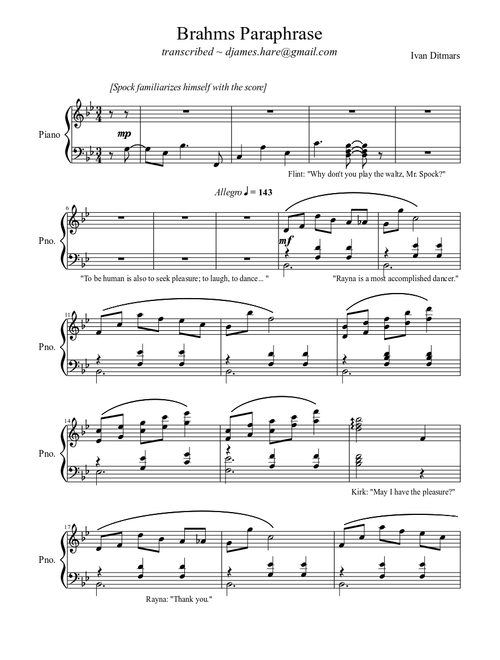 Brahms Paraphrase