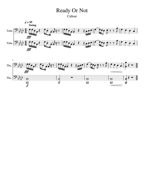 Ready Or Not Sousaphone Fanfare