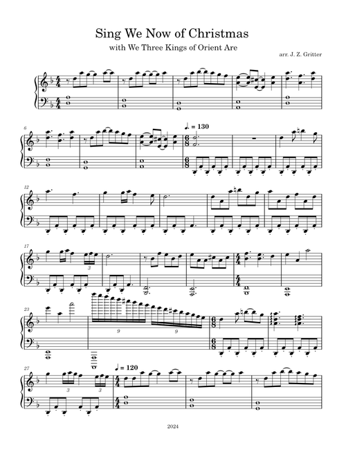 Sing We Now of Christmas – Misc Traditional