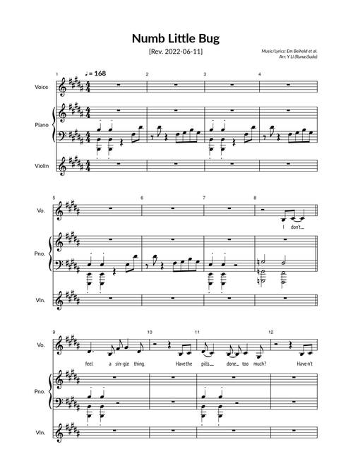 Numb Little Bug – Em Beihold