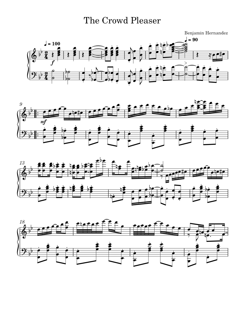 The_Crowd_Pleaser Sheet music for Piano (Solo)