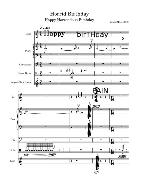 Horrid Birthday