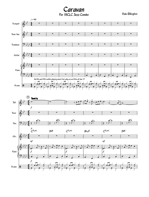 Caravan – John Wasson Caravan_from_the_movie_Whiplash_for_Slightly Smaller_Jazz_Combo