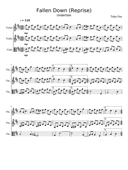 Undertale: Fallen Down (Reprise)