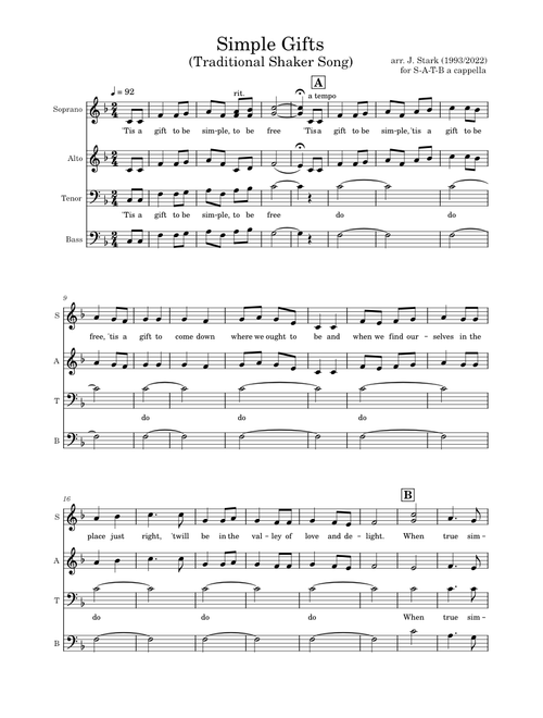 Simple Gifts – Joseph Brackett Simple Gifts