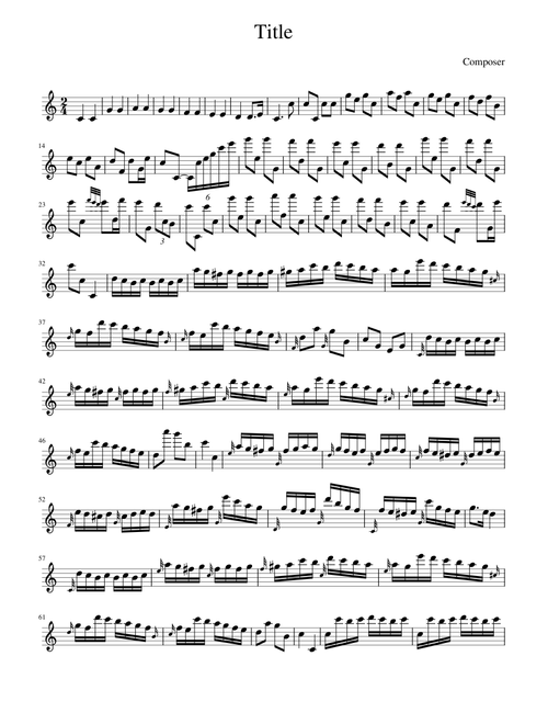 12 Variations on "Ah, vous dirai-je maman", K.265/300e – Wolfgang Amadeus Mozart Arr. for Flute solo