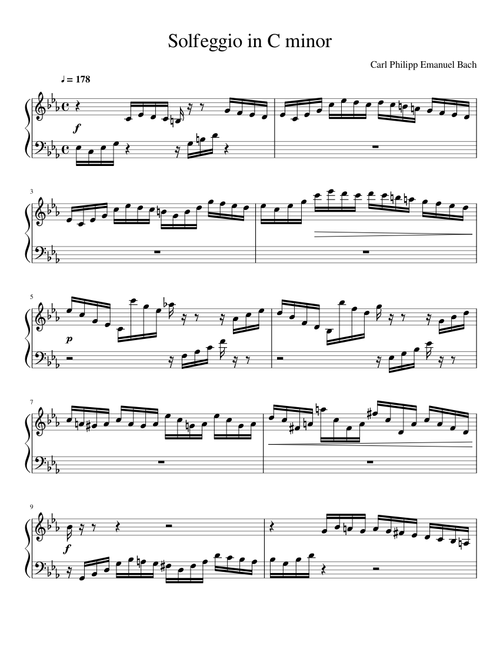 Solfeggio in C minor