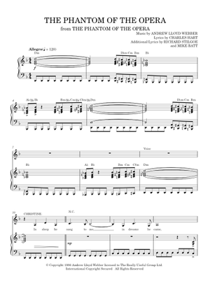 Play Official version of The phantom of the opera Sheet Music by