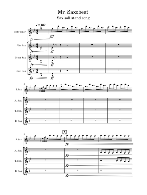 Mr saxobeat – Alexandra Stan Mr. Saxobeat in F Minor