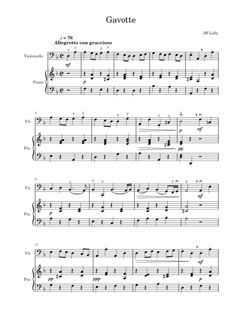 Gavotte – Jean-Baptiste Lully