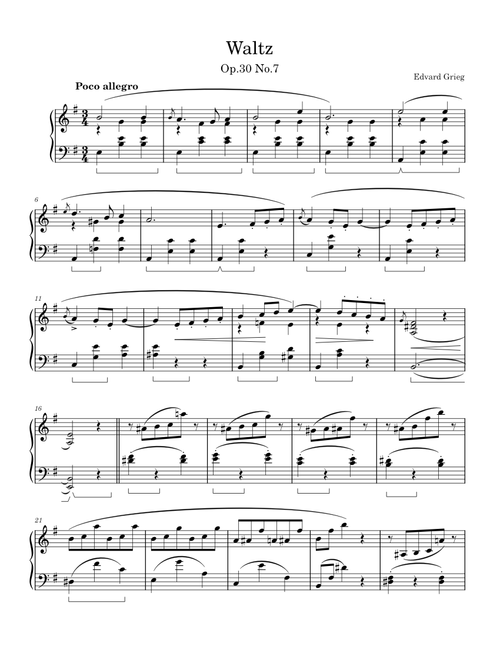 Waltz – Edvard Grieg