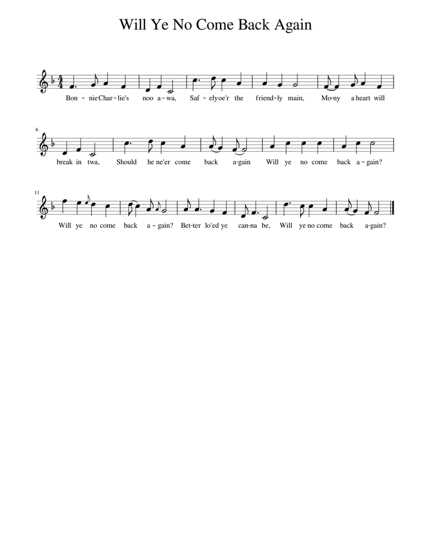 will-ye-no-come-back-again-sheet-music-for-piano-solo-musescore