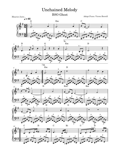 Unchained Melody – Alex North Unchained Melody - BSO Ghost