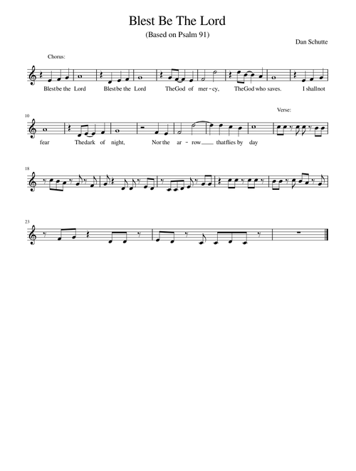 Blest be the lord – Dan Schutte Blest Be The Lord - Dan Shutte