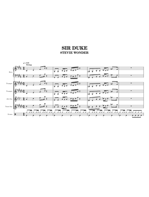 Free Vocals jazz sheet music | Download PDF or print on MuseScore.com
