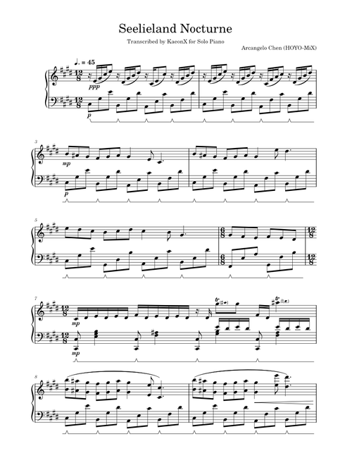 Seelieland Nocturne – Arcangelo Chen (陈子敏)