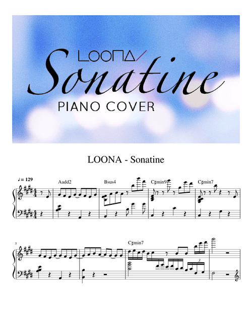 LOONA 1/3 - Sonatine - Advanced Piano Solo