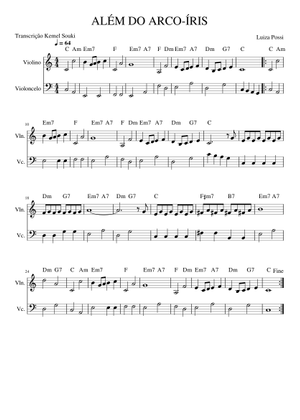 Alm Do Arcoris Sheet Music For Piano Solo Easy Musescorecom