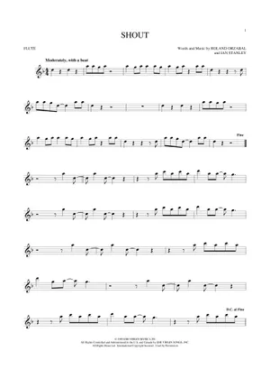 Shout - Tears For Fears - Sheet music for Piano, Guitar Shout - Tears For Fears - Sheet music for Piano, Guitar