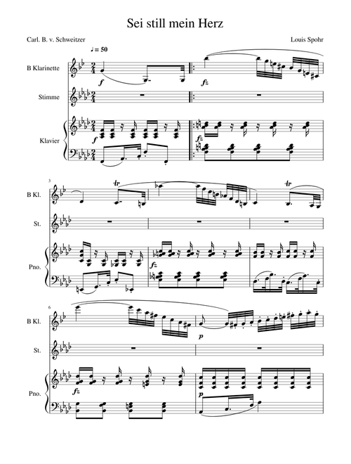 Sei still mein Herz (Louis Spohr)