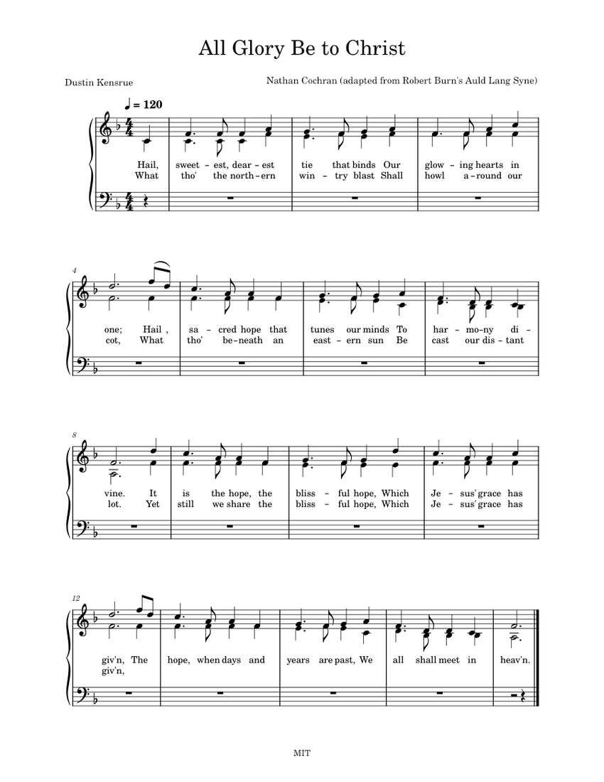 All glory be to christ – Sovereign Grace Music All Glory Be to Christ ...