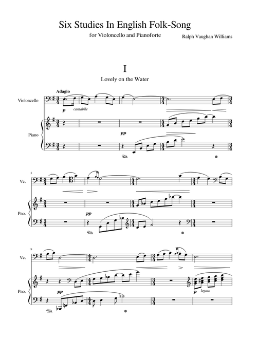 Six Studies in English Folksong - Ralph Vaughan Williams