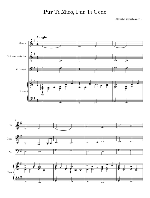 Pur Ti Miro, Pur Ti Godo - Claudio Monteverdi