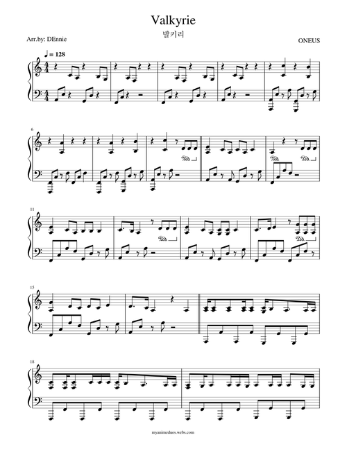 ONEUS - Valkyrie - Piano Cover