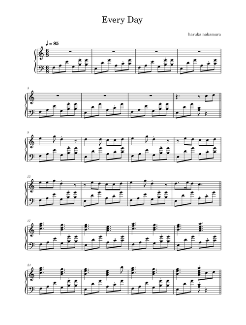 Every Day – haruka nakamura