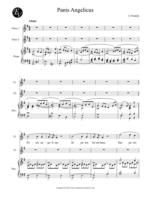 Panis Angelicus - Duet in G