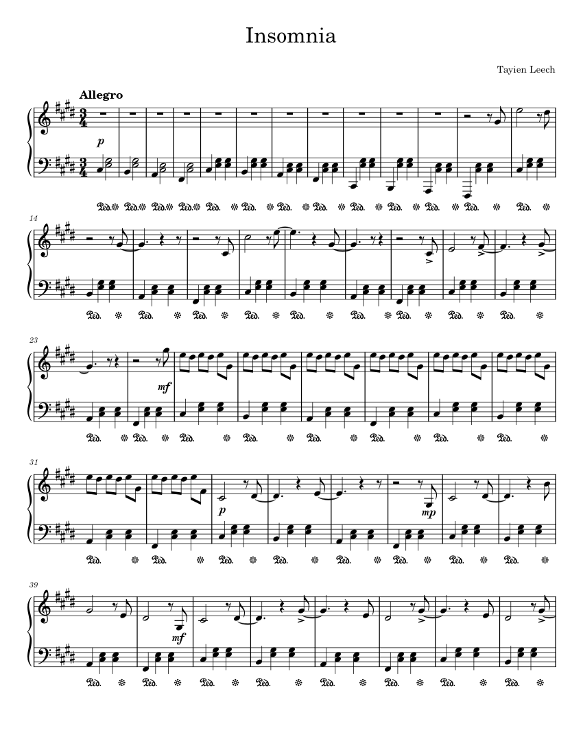 Insomnia Sheet Music For Piano Solo Easy MuseScore insomnia-sheet-music-for-piano-solo-easy-musescore