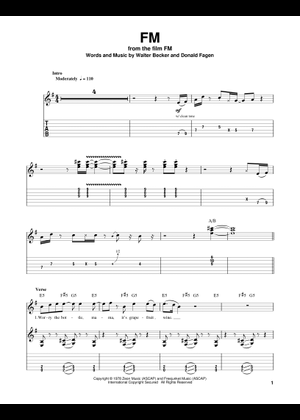 Steely Dan (Guitar Anthology Series) タブ譜 Play Official version of Peg Sheet Music by Steely Dan for