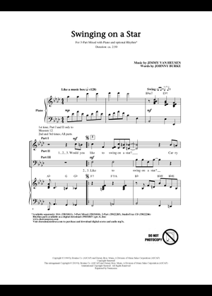 Play Official version of Swinging On A Star [lead sheet] Sheet