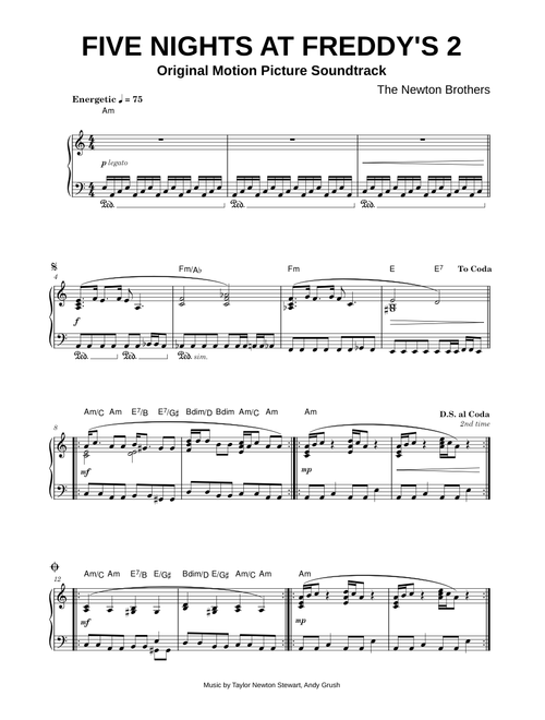 Five Nights at Freddy's 2 - The Newton Brothers (Piano)