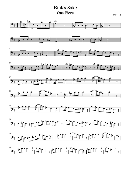 Bink s Sake for Cello