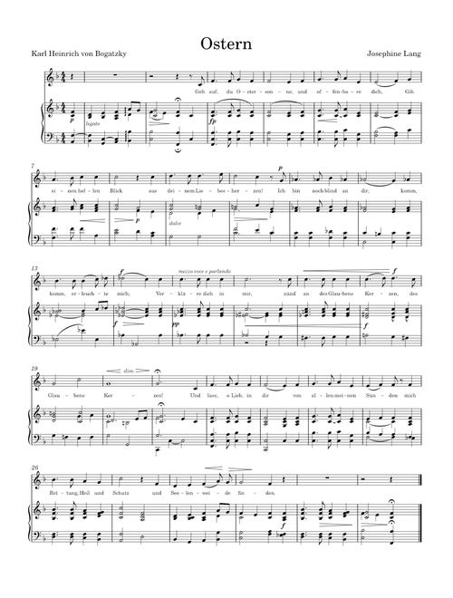 Ostern – Josephine Lang