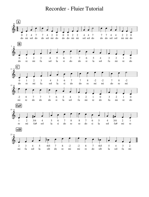 Recorder - Fluier Tutorial
